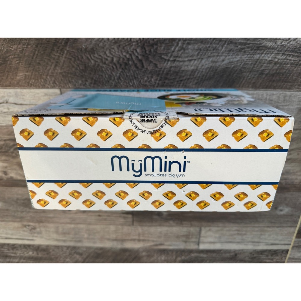 MyMini Single Slice Toaster Extra Wide Slot Aqua New in Box Retro Dorm Room Apt - Picture 2 of 2